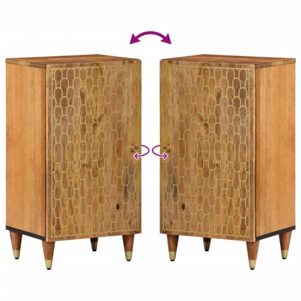 Beistellschrank 40x33x75 cm Massivholz Mango