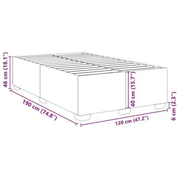 Bettgestell Rosa 120x190 cm Samt