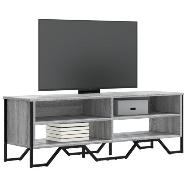 ARDEBO.de - TV-Schrank Grau Sonoma 122x34x41 cm Holzwerkstoff