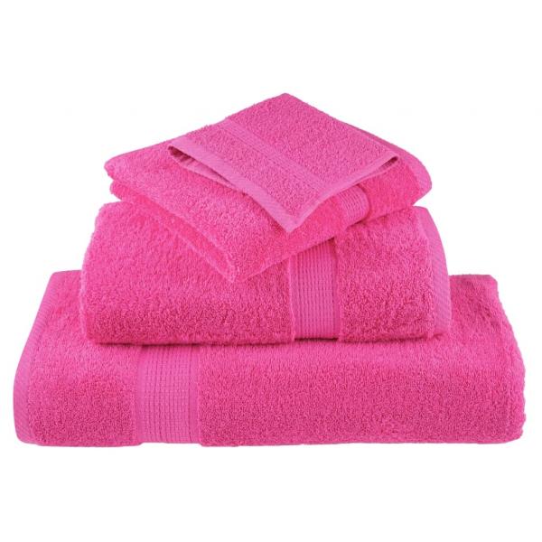 8 tlg. Premium-Handtuch-Set SOLUND Rosa 600 g/m²