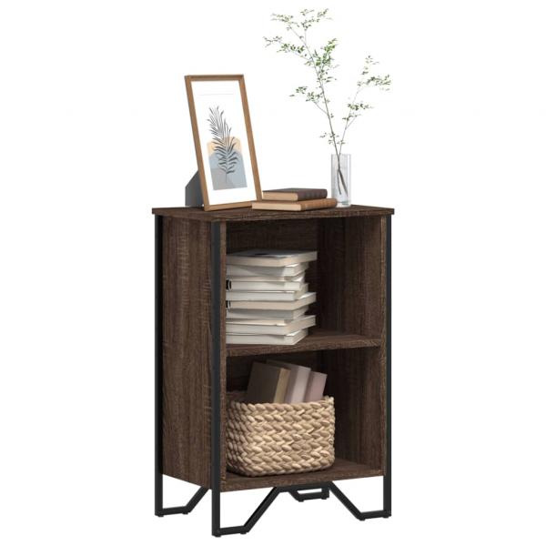 ARDEBO.de - Bücherregal Braun Eichen-Optik 50x31x74,5 cm Holzwerkstoff