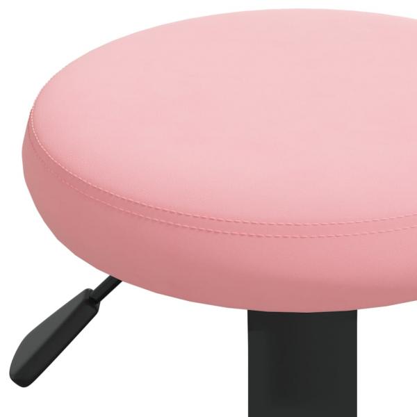 Barhocker 2 Stk. Rosa Samt