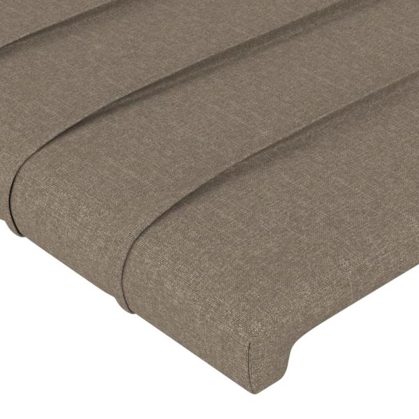 Bettgestell ohne Matratze Taupe 120x200 cm Stoff