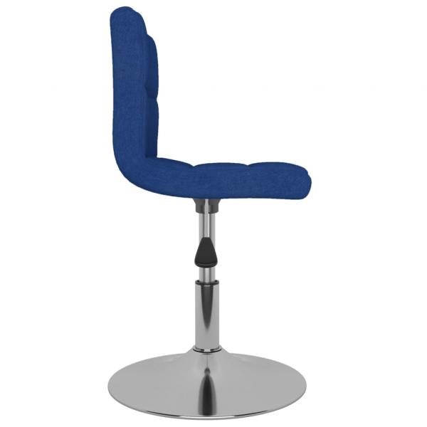 Drehbarer Barhocker Blau Stoff