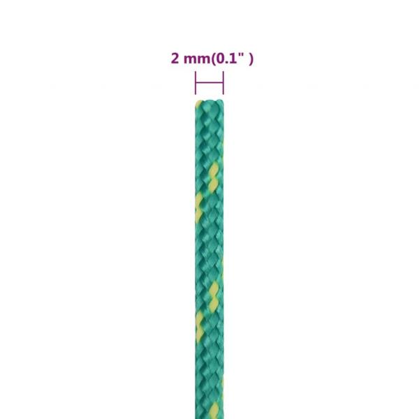 Bootsseil Grün 2 mm 100 m Polypropylen