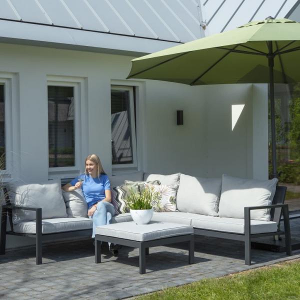 Madison Abdeckung für Loungemöbel-Set 270x210x90 cm Rechts Grau