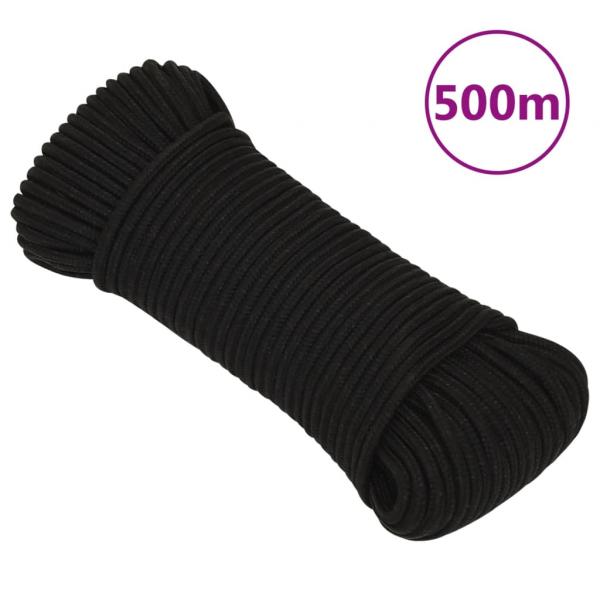 ARDEBO.de - Arbeitsseil Schwarz 5 mm 500 m Polyester