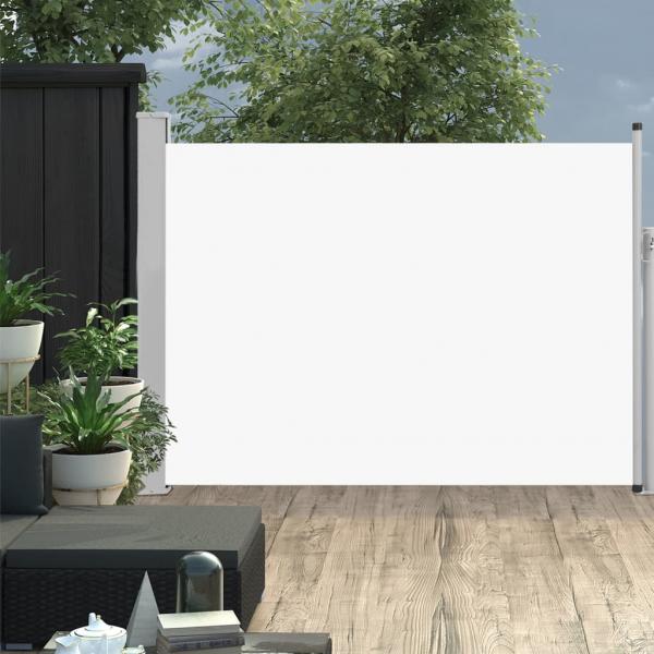 ARDEBO.de - Ausziehbare Seitenmarkise 120×500 cm Creme