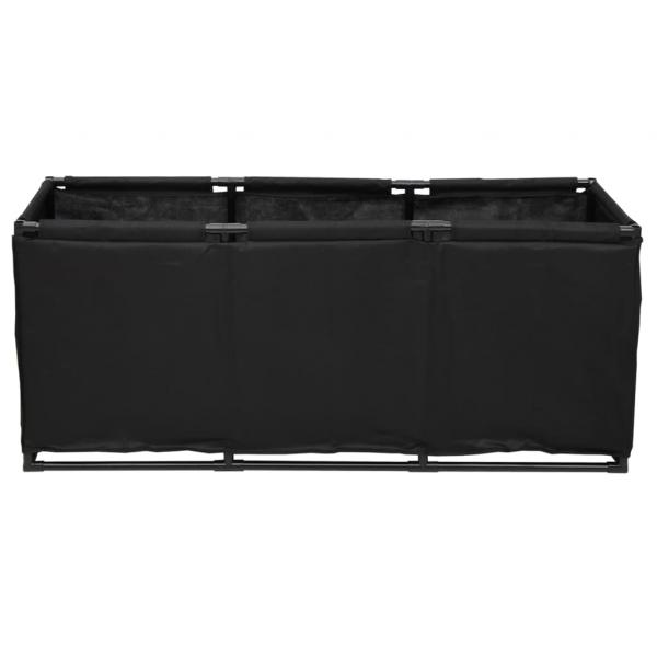 Aufbewahrungsbox Schwarz 105x34,5x45 cm Stoff