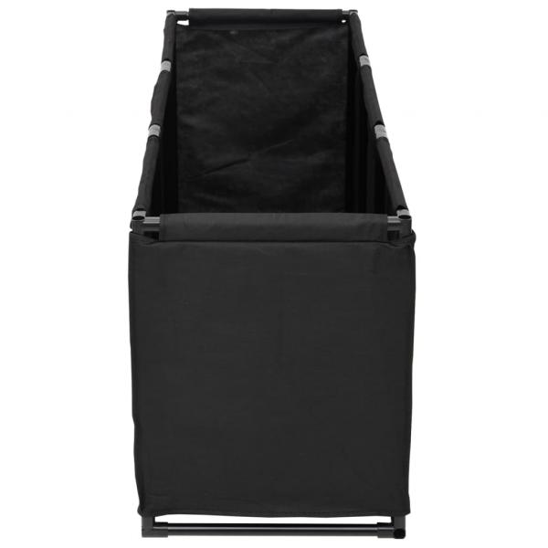 Aufbewahrungsbox Schwarz 105x34,5x45 cm Stoff