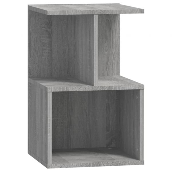 Nachttische 2 Stk. Grau Sonoma 35x35x55 cm Holzwerkstoff