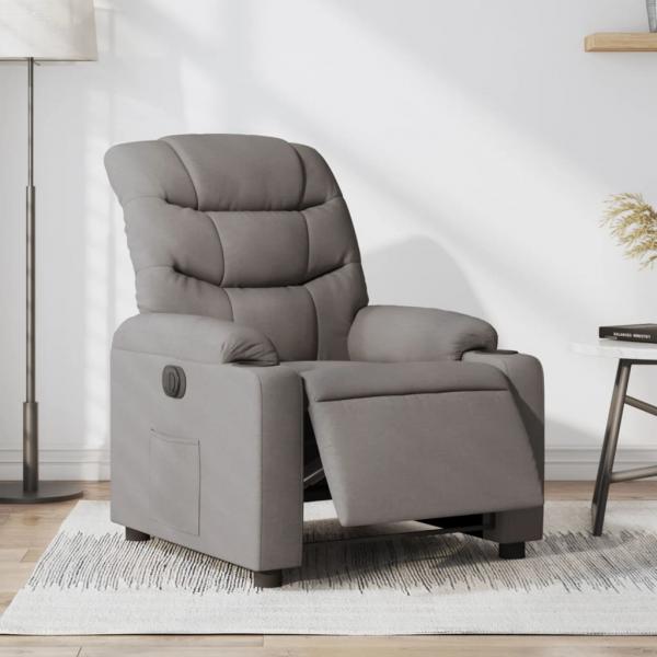 ARDEBO.de - Relaxsessel Elektrisch Taupe Stoff