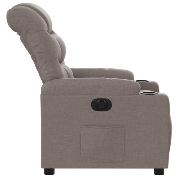 Relaxsessel Elektrisch Taupe Stoff