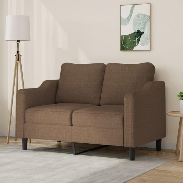 ARDEBO.de - 2-Sitzer-Sofa Braun 120 cm Stoff