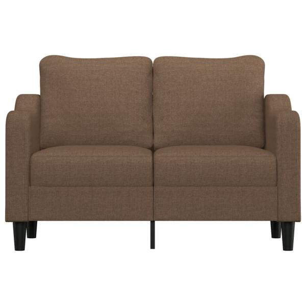 2-Sitzer-Sofa Braun 120 cm Stoff