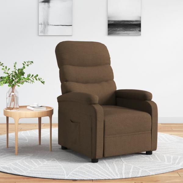 ARDEBO.de - Relaxsessel Braun Stoff