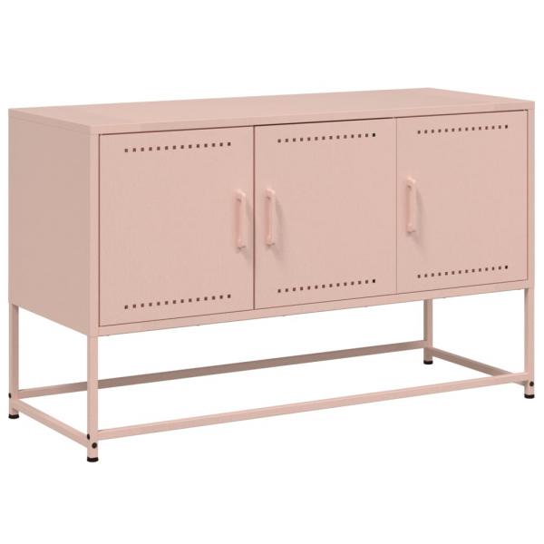 TV-Schrank Rosa 100,5x39x60,5 cm Stahl