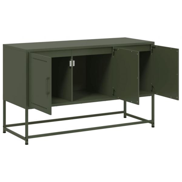 TV-Schrank Olivgrün 100,5x39x60,5 cm Stahl