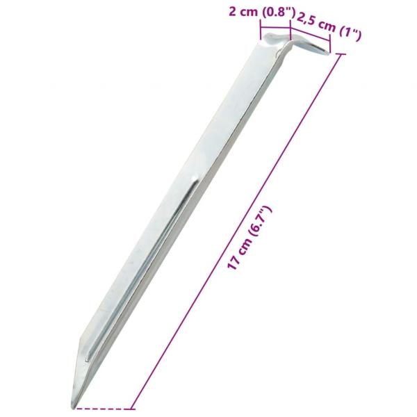 Zeltheringe 24 Stk. 17 cm Ø20 mm Verzinkter Stahl