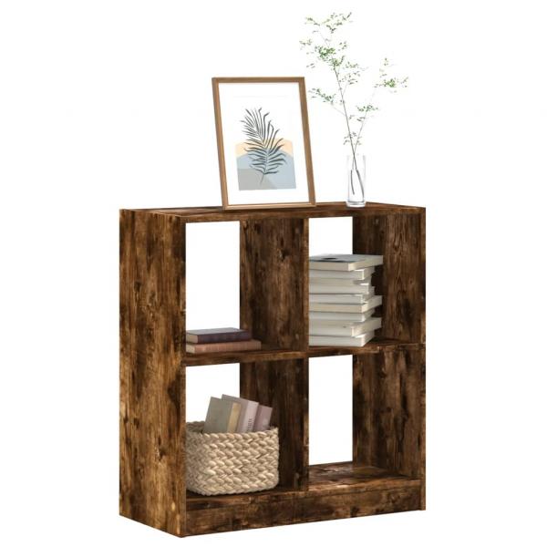 ARDEBO.de - Bücherregal Räuchereiche 68,5x32x75 cm Holzwerkstoff