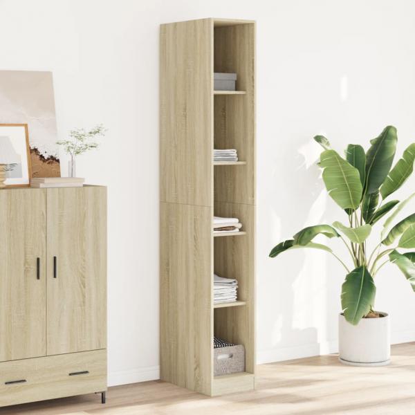 ARDEBO.de - Kleiderschrank Sonoma-Eiche 30x50x200 cm Holzwerkstoff