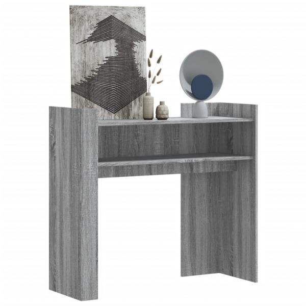 ARDEBO.de - Konsolentisch Grau Sonoma 100x35x90 cm Holzwerkstoff