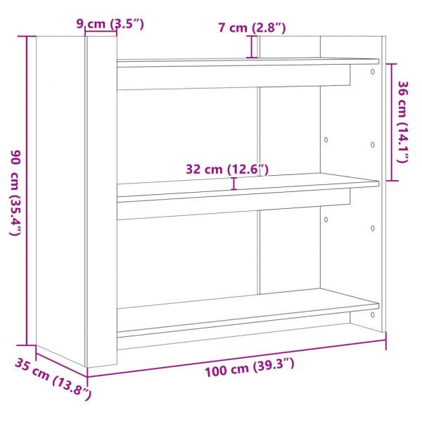 Konsolentisch Weiß 100x35x90 cm Holzwerkstoff