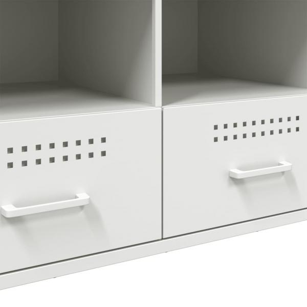 TV-Schrank Weiß 100,5x39x50,5 cm Stahl