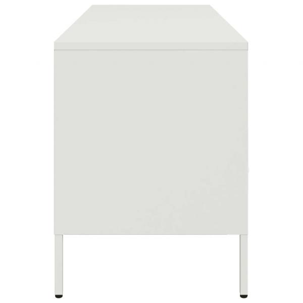 TV-Schrank Weiß 100,5x39x50,5 cm Stahl