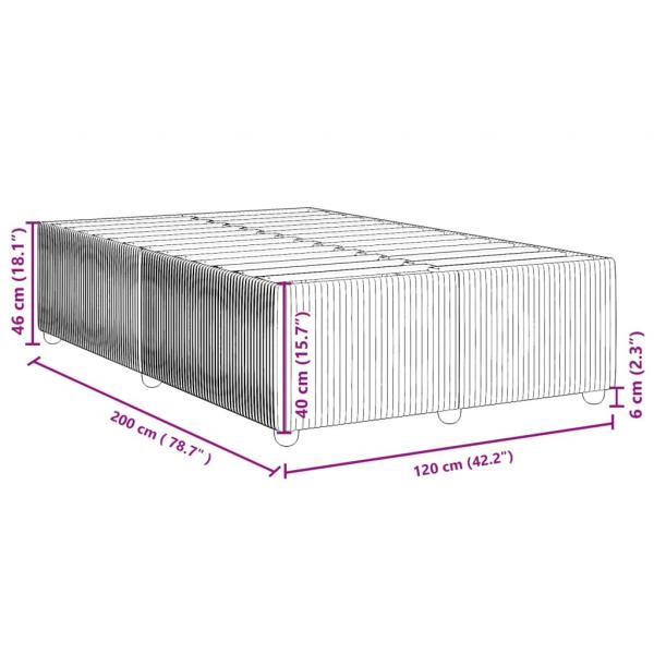 Bettgestell Rosa 120x200 cm Samt