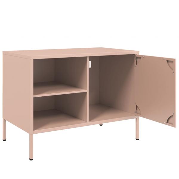 TV-Schrank Rosa 68x39x50,5 cm Stahl