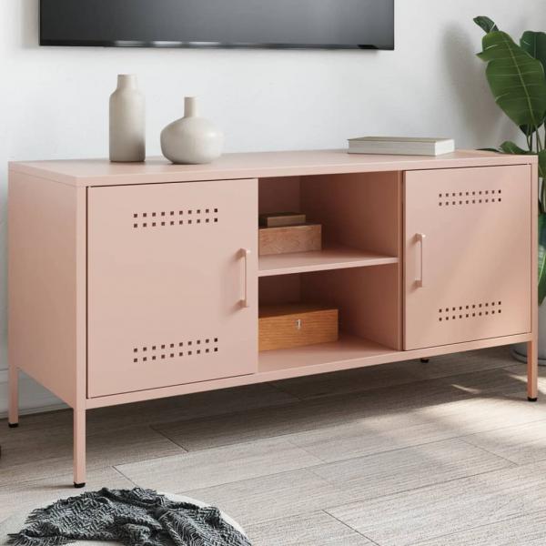 ARDEBO.de - TV-Schrank Rosa 100,5x39x50,5 cm Stahl