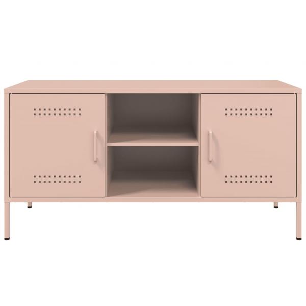 TV-Schrank Rosa 100,5x39x50,5 cm Stahl