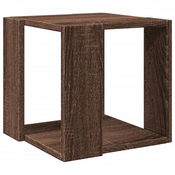 Couchtisch Braun Eichen-Optik 32x32x30 cm Holzwerkstoff