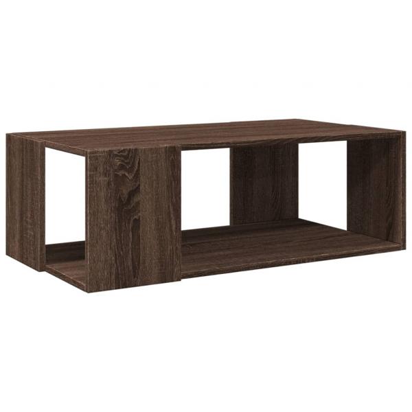 Couchtisch Braun Eichen-Optik 89,5x48x30 cm Holzwerkstoff