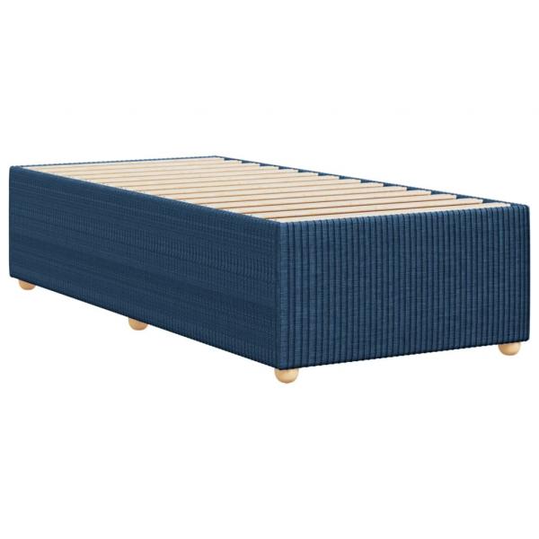 Bettgestell Blau 90x190 cm Stoff