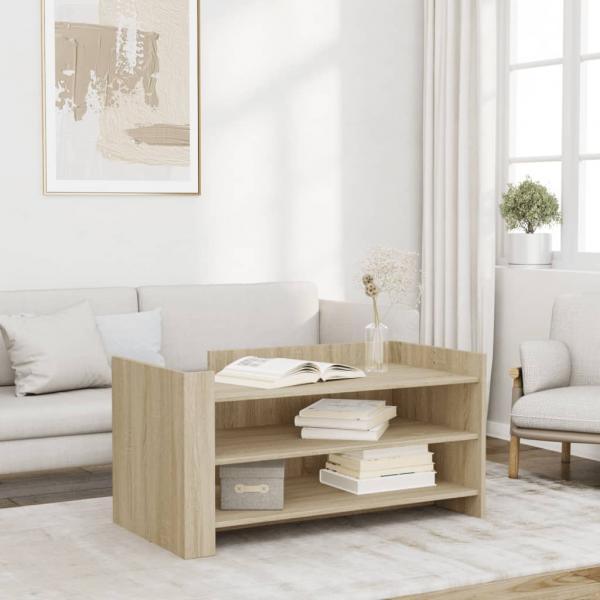 ARDEBO.de - Couchtisch Sonoma-Eiche 100x50x50 cm Holzwerkstoff