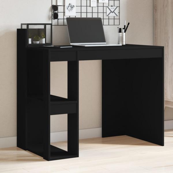 ARDEBO.de - Schreibtisch Schwarz 103,5x56,5x94 cm Holzwerkstoff