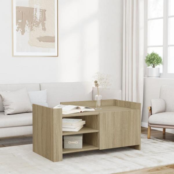 ARDEBO.de - Couchtisch Sonoma-Eiche 100x50x50 cm Holzwerkstoff