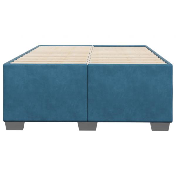 Bettgestell Blau 120x190 cm Samt