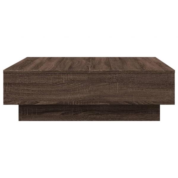 Couchtisch Braun Eichen-Optik 90x90x28 cm Holzwerkstoff