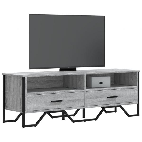 ARDEBO.de - TV-Schrank Grau Sonoma 122x34x41 cm Holzwerkstoff