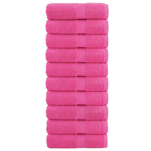 ARDEBO.de - Premium-Seiftücher SOLUND 10 Stk. Rosa 30x30 cm 600 g/m²