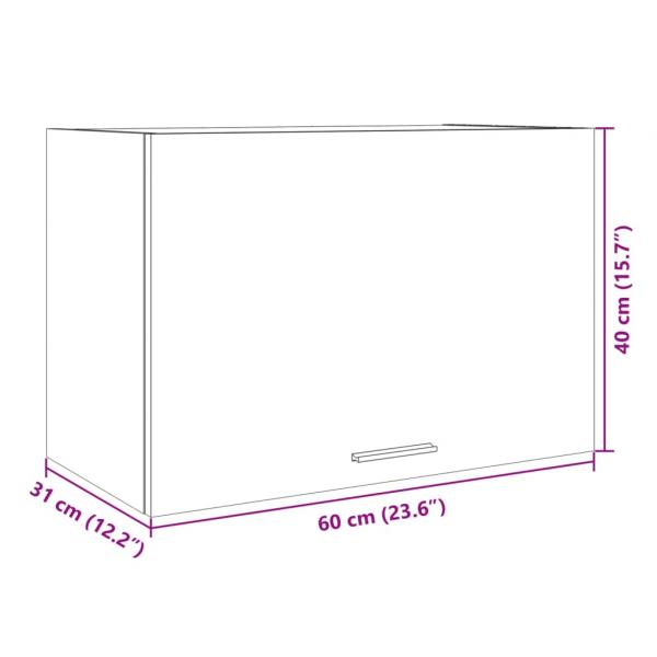 Hängeschrank Sonoma-Eiche 60x31x40 cm Holzwerkstoff