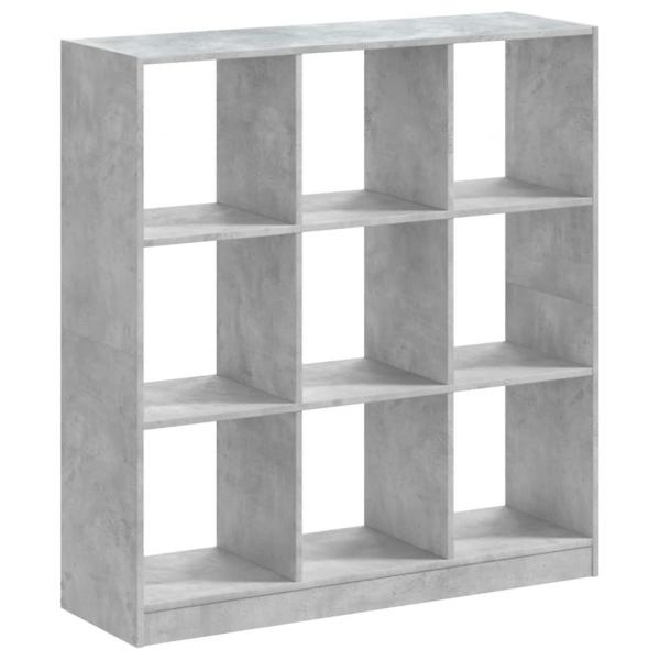 Bücherregal Betongrau 102x32x108 cm Holzwerkstoff