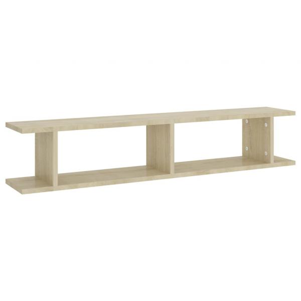 Wandregale 2 Stk. Sonoma-Eiche 105x18x20 cm Holzwerkstoff