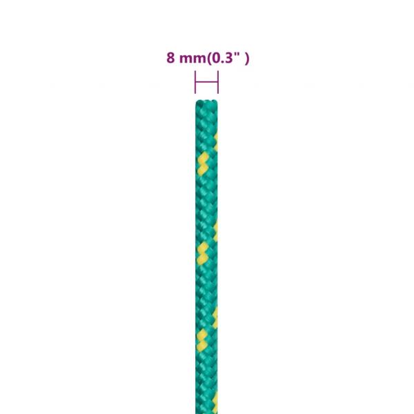 Bootsseil Grün 8 mm 25 m Polypropylen