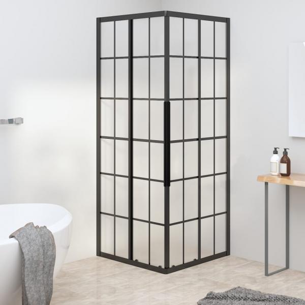 ARDEBO.de - Duschkabine Matt ESG 80x80x180 cm Schwarz