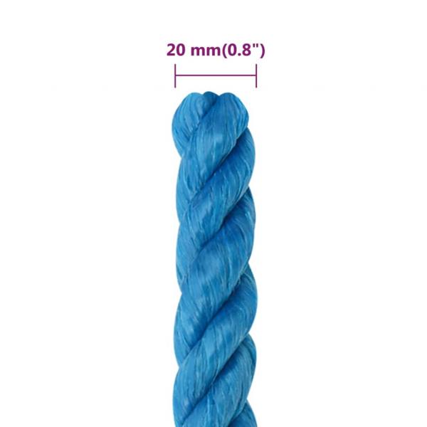 Arbeitsseil Blau 20 mm 25 m Polypropylen