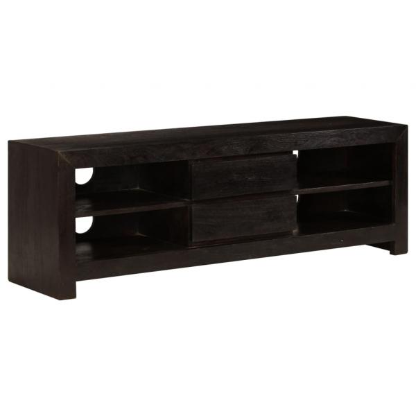 ARDEBO.de - TV-Schrank Massivholz Akazie 120x30x40 cm Dunkelbraun